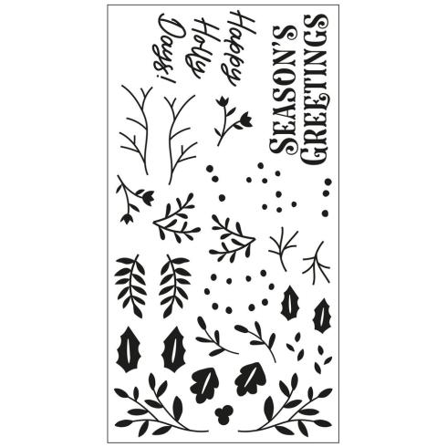 Sizzix - Stempelset "Happy Holly Days" Clear Stamps Design by Catherine Pooler