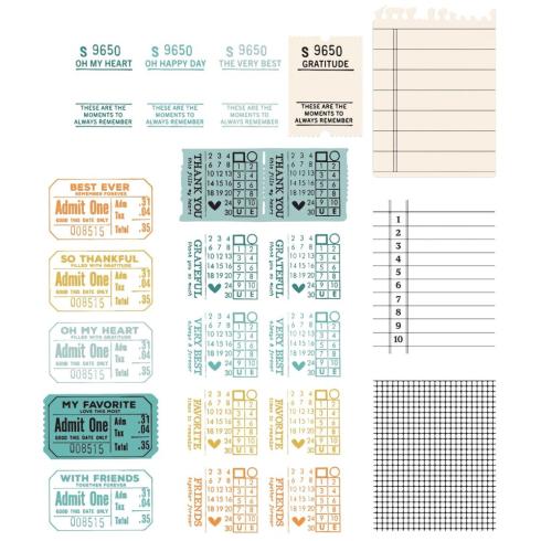 Sizzix - Stanzschablone & Stempelset "Forever Journal Essentials" Framelits Craft Dies & Clear Stamps by 49 and Market