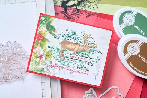 Sizzix - Stanzschablone & Stempelset "Reindeer Mix Cluster" Framelits Craft Dies & Clear Stamps by 49 and Market