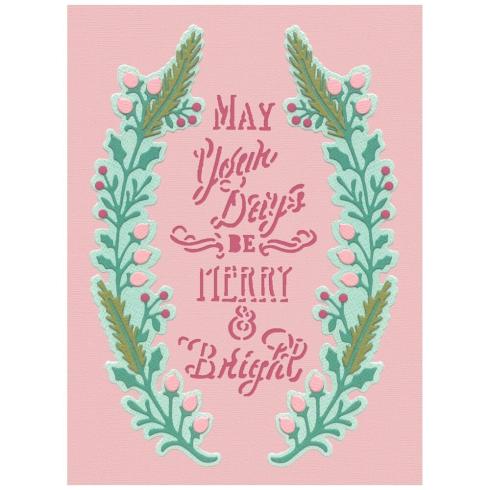 Sizzix - Stanzschablone "Merry & Bright #2" Thinlits Craft Dies by Jen Long