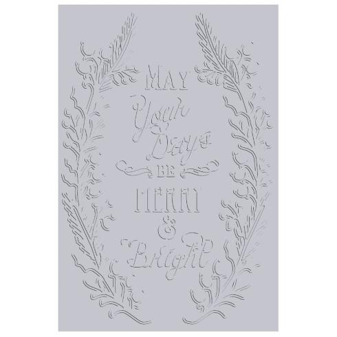 Sizzix - 3D Prägefolder "Merry & Bright" Embossing Folder Design by Jen Long