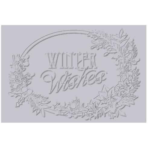 Sizzix - 3D Prägefolder "Winter Wishes" Embossing Folder Design by Jen Long