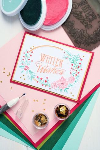 Sizzix - 3D Prägefolder "Winter Wishes" Embossing Folder Design by Jen Long