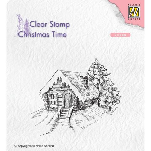 Nellie Snellen - Stempel "Cosily Snowy Cottage" Clear Stamps Christmas Time