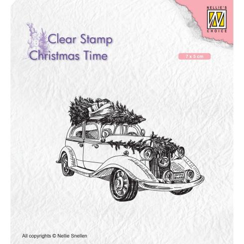 Nellie Snellen - Stempel "Tree Transport" Clear Stamps Christmas Time