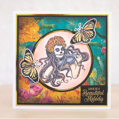 Crafters Companion - Stempelset & Stanzschablone "Butterfly Melody" Stamp & Dies Design by Sheena Douglass