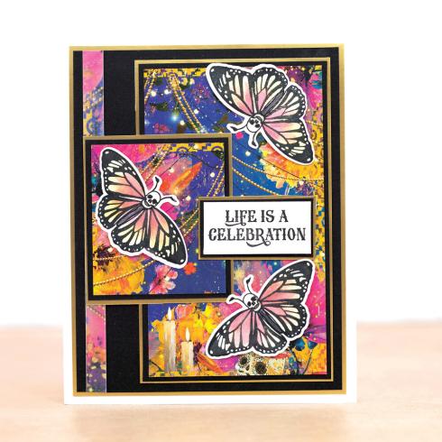 Crafters Companion - Stempelset & Stanzschablone "Butterfly Melody" Stamp & Dies Design by Sheena Douglass