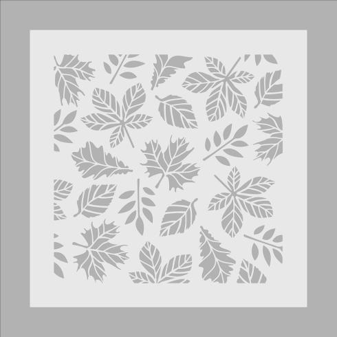 Crafters Companion - Schablone 8,5x8,5 Inch "Golden Fall" Stencil