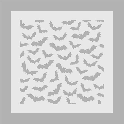 Crafters Companion - Schablone 8,5x8,5 Inch "Spooky Skies" Stencil