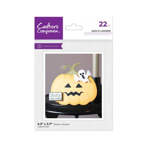 Crafters Companion - Stempelset & Stanzschablone "Jack-o-Lantern" Stamp & Dies