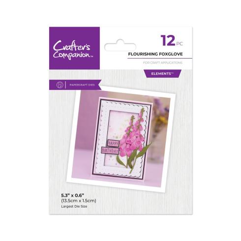 Crafters Companion - Stanzschablone "Flourishing Foxglove" Dies