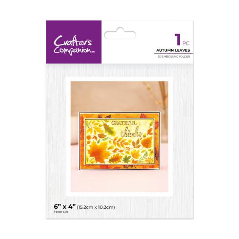 Crafters Companion - Prägefolder "Autumn Leaves" 3D Embossingfolder