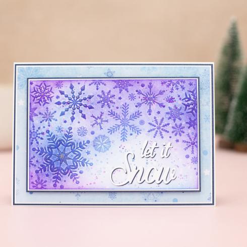 Crafters Companion - Prägefolder "Sparkling Snowflakes" 3D Embossingfolder