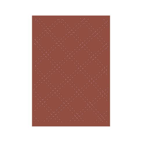 Crafters Companion - Prägefolder "Stitched Tartan" 2D Embossingfolder