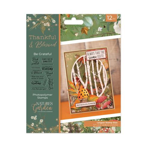 Crafters Companion - Stempelset "Be Grateful" Clear Stamps