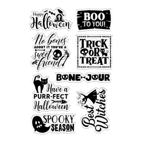 Crafters Companion - Stempelset "Boo To You" Clear Stamps