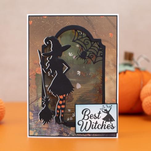 Crafters Companion - Stanzschablone "Vintage Witch" Dies