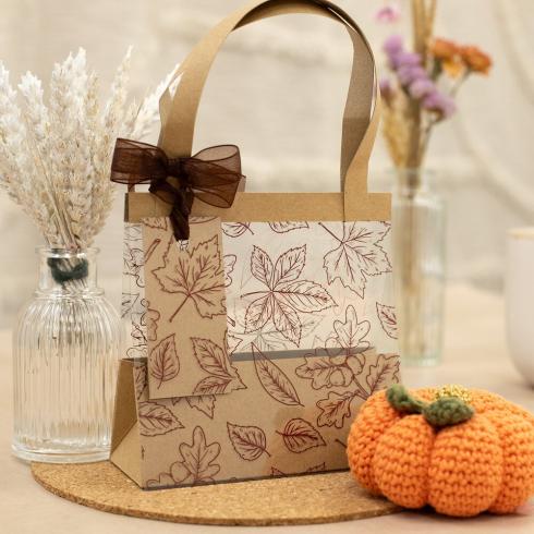 Crafters Companion "Pumpkin Spice Season" Luxury Foiled Acetate 8x8 Inch - 12 Bogen 