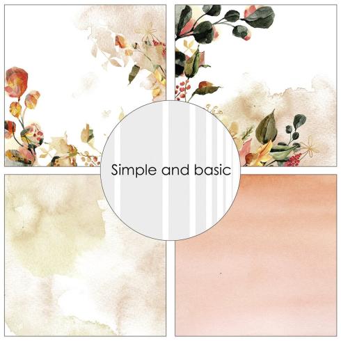 Simple and Basic - Designpapier "A touch of autumn" Paper Pack 12x12 Inch - 8 Bogen 