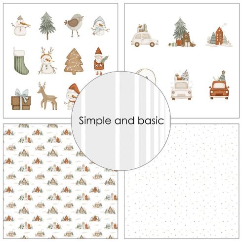 Simple and Basic - Designpapier "Kids Christmas" Paper Pack 12x12 Inch - 8 Bogen 