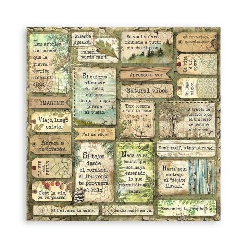 Stamperia - Designpapier "Forest" Maxi Paper Pack 12x12 Inch - 22 Bogen