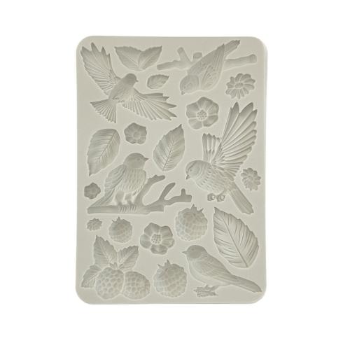 Stamperia - Gießform A5 "Birds" Soft Mould 