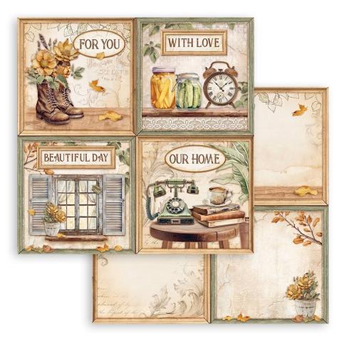 Stamperia - Designpapier "4 Cards" Paper Sheets 12x12 Inch - 10 Bogen