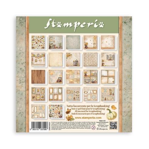 Stamperia - Designpapier "Golden Harmony" Maxi Paper Pack 8x8 Inch - 22 Bogen