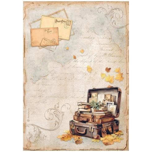 Stamperia - Decopatch Papier "Suitcase" Decoupage A4 - 6 Bogen  