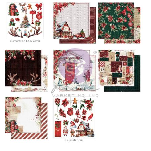 Prima Marketing - Designpapier "From the North Pole" Paper Pack 12x12 Inch - 14 Bogen