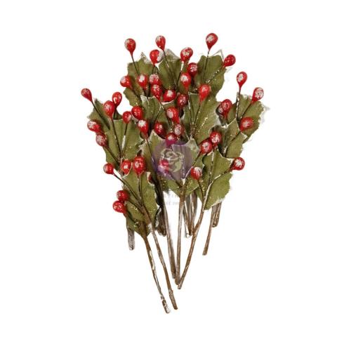 Prima Marketing - Papier Blumen "From the North Pole" Flowers Berry Delight