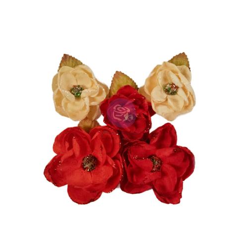 Prima Marketing - Papier Blumen "From the North Pole" Flowers Festive Carols