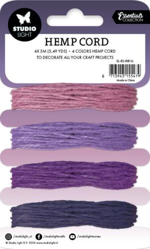 Studio Light - Hemp Cord "Shades of Purple"