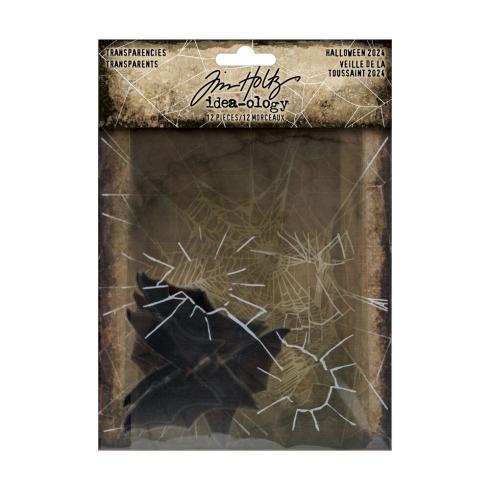 Tim Holtz - Idea Ology - Transparent Papier "Halloween" Transparencies Paper 5x4 Inch - 6 Bogen 