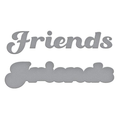 Spellbinders - Stanzschablone "Friends" Dies