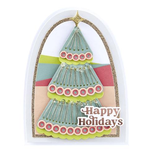 Spellbinders - Stanzschablone "Stitched Holiday Tree" Dies