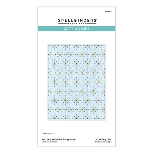 Spellbinders - Stanzschablone "Stitched Starfilled Background" Dies