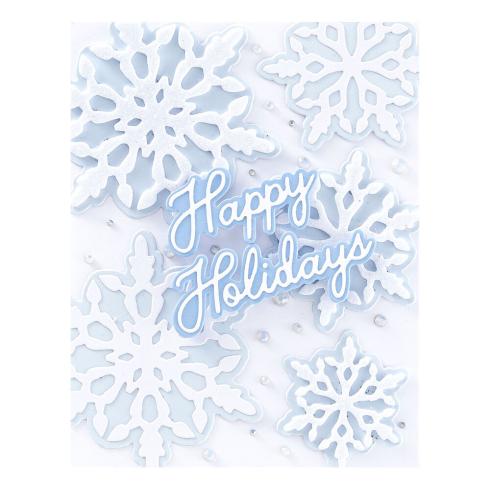 Spellbinders - Stanzschablone "Handwritten Holiday Sentiments" Dies