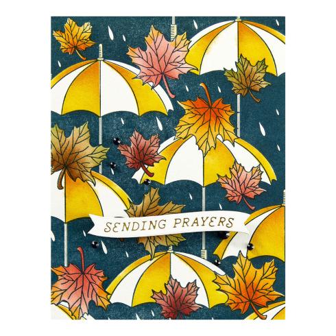 Spellbinders - Buchdrucktechnik "Autumn Rain" BetterPress Plate