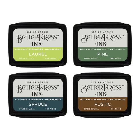 Spellbinders - Stempelkissen "Woodlands Set" BetterPress Ink Mini Set