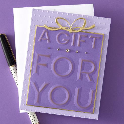 Spellbinders - Prägefolder "Beveled A Gift For You" Embossingfolder