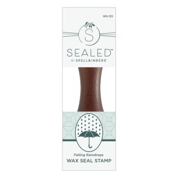 Spellbinders - Wachssiegel Stempel "Falling Raindrops" Wax Seal Stamp