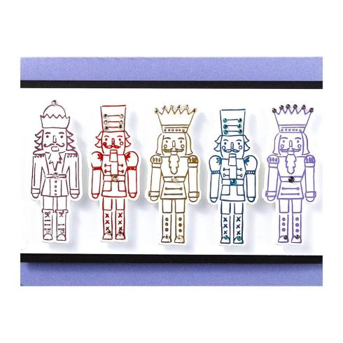 Spellbinders - Buchdrucktechnik "Nutcracker Trio" BetterPress Plate & Dies