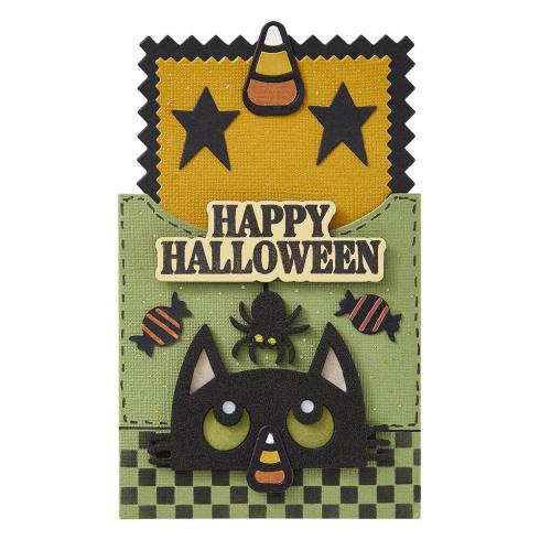 Spellbinders - Stempelset & Stanzschablone "Halloween Gifting" Clear Stamps & Dies