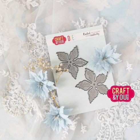 Craft & You Design - Stanzschablone "Poinsettia Big Flower" Dies