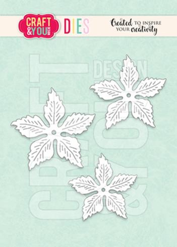 Craft & You Design - Stanzschablone "Poinsettia Small Flower" Dies