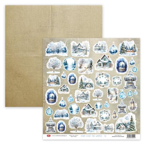 Craft & You Design - Designpapier "Paint Over The Winter" Creative Set 12x12 Inch - 16 Bogen