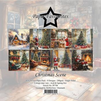 Paper Favourites - Designpapier "Christmas Scene" Paper Pack 12x12 Inch 8 Bogen