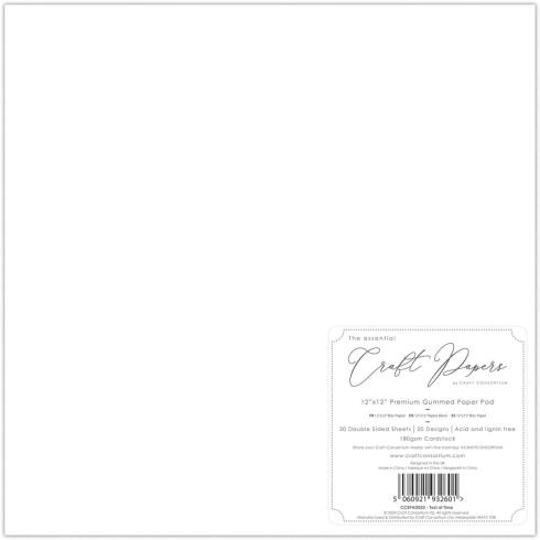 Craft Consortium - Designpapier "Test of Time" Paper Pad 12x12 Inch - 30 Bogen