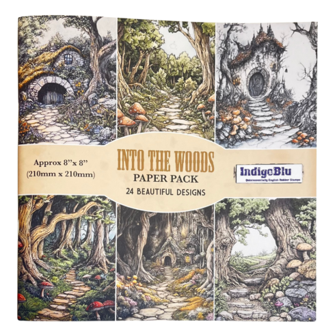 IndigoBlu - Designpapier "Into the Woods" Paper Pack 8x8 Inch - 24 Bogen